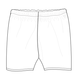Moldes de confeccion para NENES Shorts Short pajama 9000